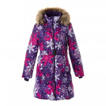 Huppa Пальто YACARANDA (лиловый со снежинками)