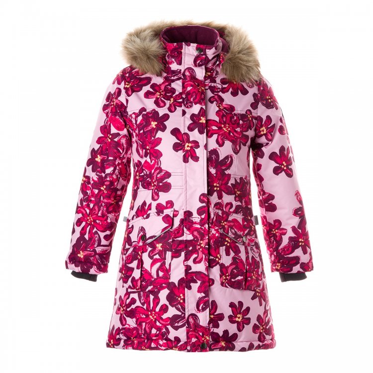 Huppa Куртка-парка Mona 2 (розовый с принтом)