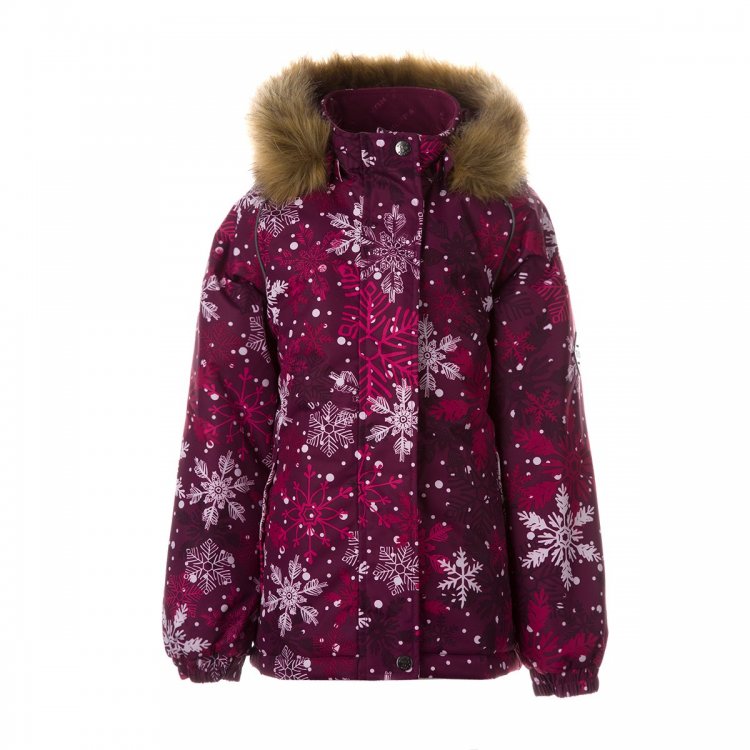 Huppa Куртка ALONDRA (бордовый со снежинками)