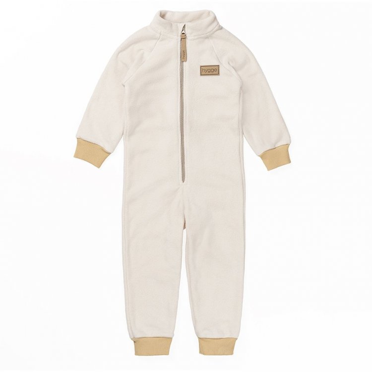 Фото 2 Комбинезон флисовый HYGGEBABY Sandshell (бежевый) 112620 Hygge FLIS-BEJ