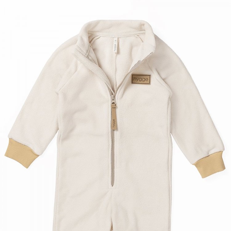Фото 4 Комбинезон флисовый HYGGEBABY Sandshell (бежевый) 112620 Hygge FLIS-BEJ