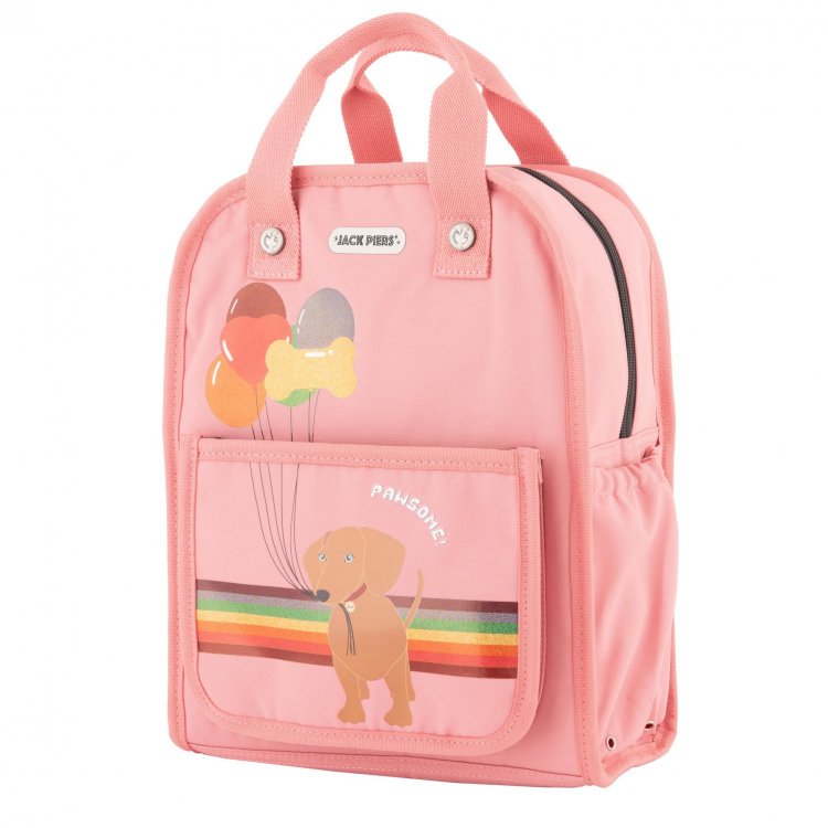 Jack Piers Рюкзак Backpack Amsterdam Medium - Dog (розовый с щенком)