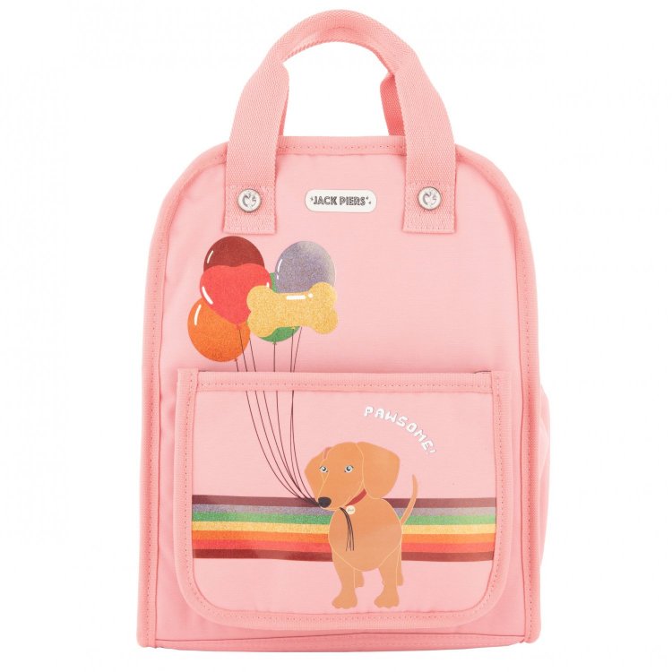 Фото 2 Рюкзак Jack Piers Backpack Amsterdam Medium - Dog (розовый с щенком) 131283 Jack Piers AMM24511