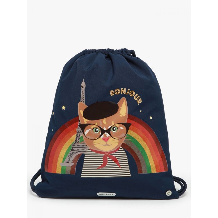 Сумка Gym Bag Paris Cat (синий с котом) 131285 Jack Piers GY024514 