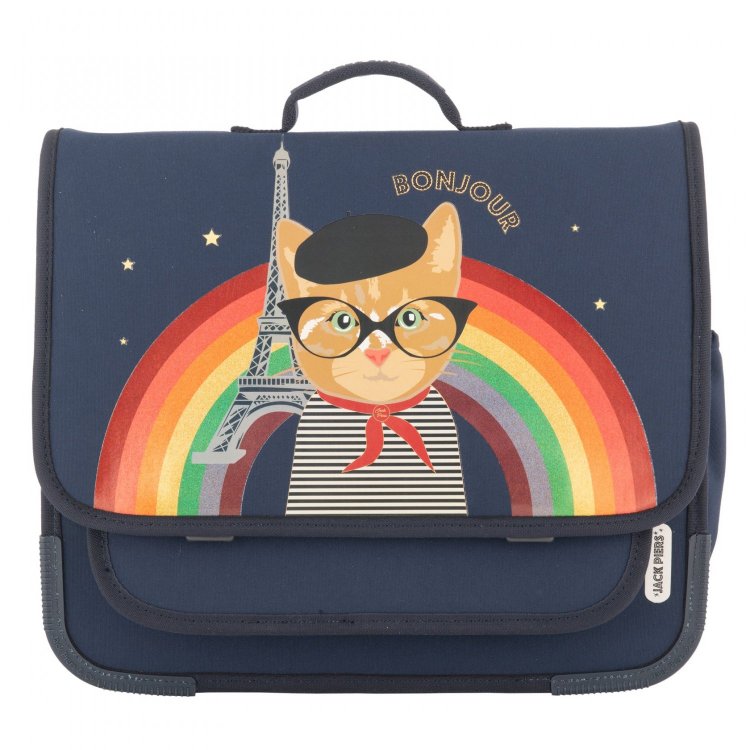 Портфель Jack Piers Schoolbag Paris Large Paris Cat (синий с котом) 131274 Jack Piers PAL24514 