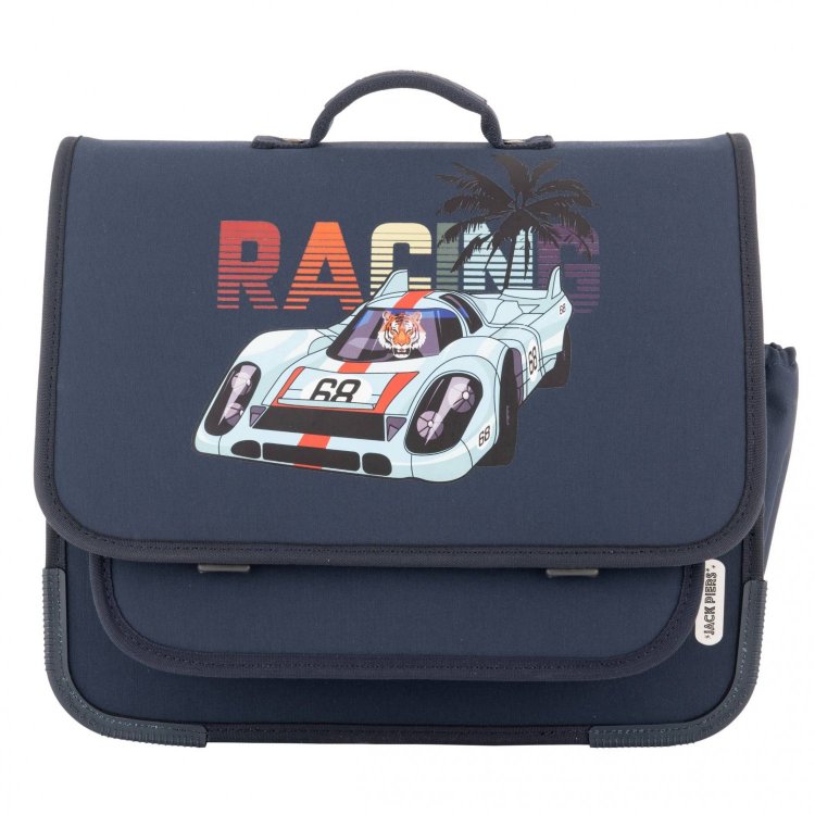 Jack Piers Портфель Schoolbag Paris Large - Race (синий с гоночной машиной)
