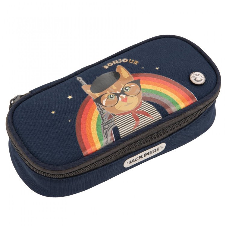 Пенал Jack Piers Pencil Case Paris Cat (синий с котом) 131287 Jack Piers PC024514 