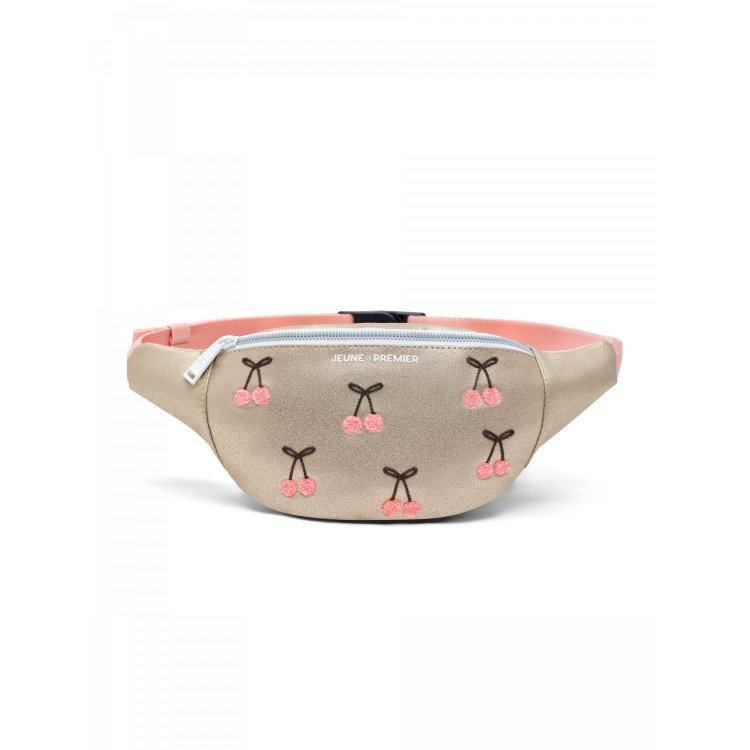 Jeune Premier Сумка cross body Fanny Pack Banane Cherry Pompon (розовый с вишнями)