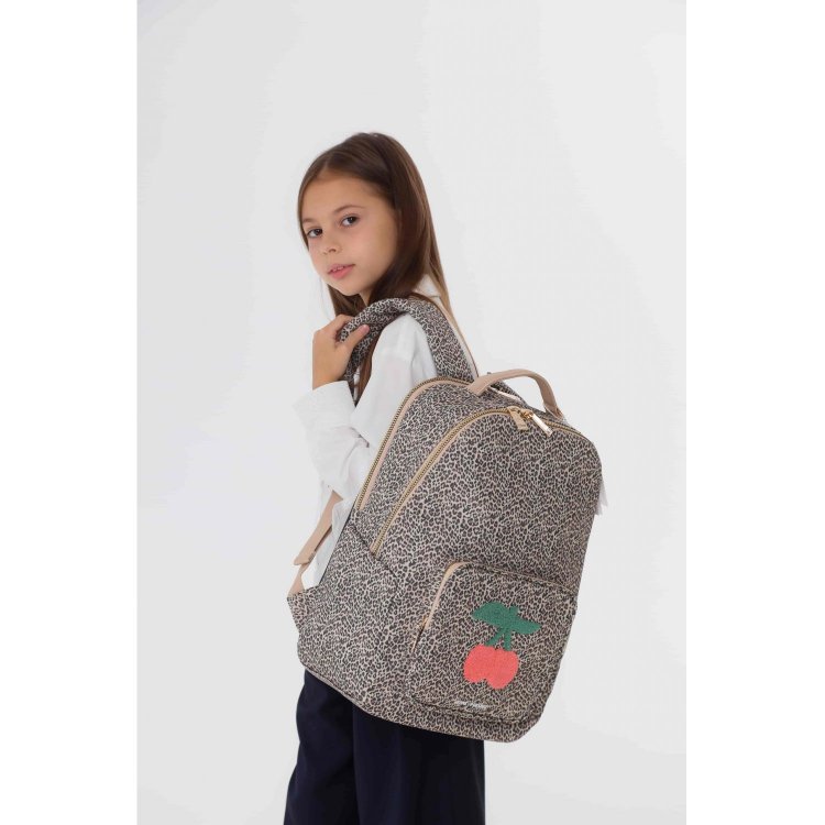 Jeune Premier Рюкзак New Bobbie Leopard Cherry (леопардовая вишня)