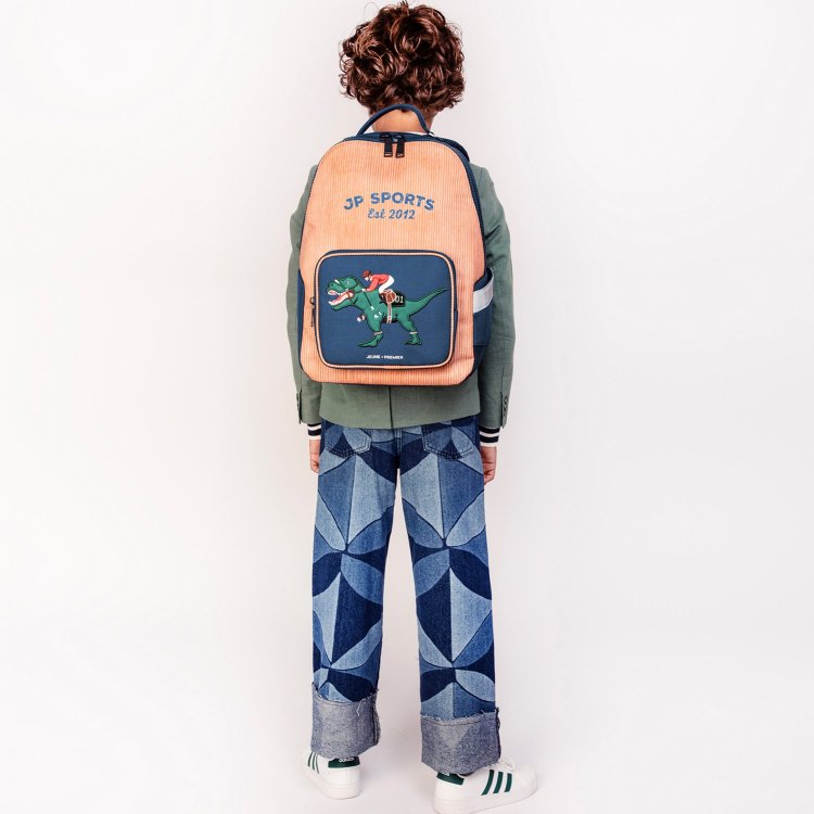 Фото 4 Рюкзак Jeune Premier New Bobbie Polo Dino (коричневый с синим) 131364 Jeune Premier BO225244