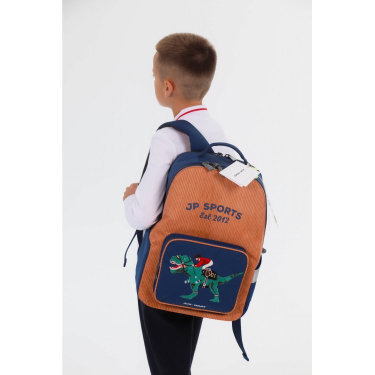 Jeune Premier Рюкзак New Bobbie Polo Dino (коричневый с синим)