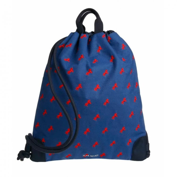 Jeune Premier Сумка City Bag Double Horsepower (синий с лошадьми)