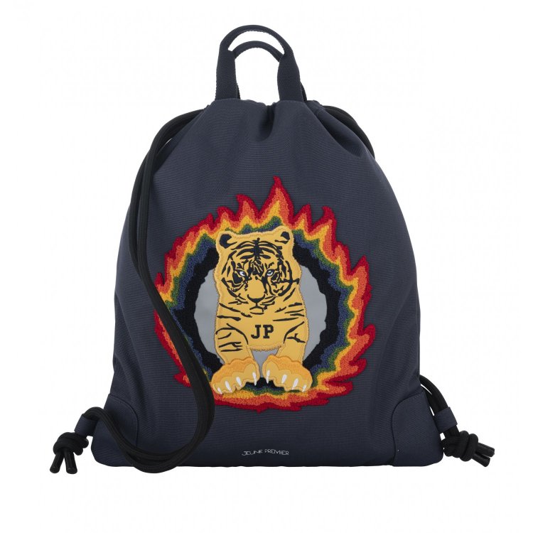 Jeune Premier Сумка City Bag Tiger Flame (огненный тигр на синем)