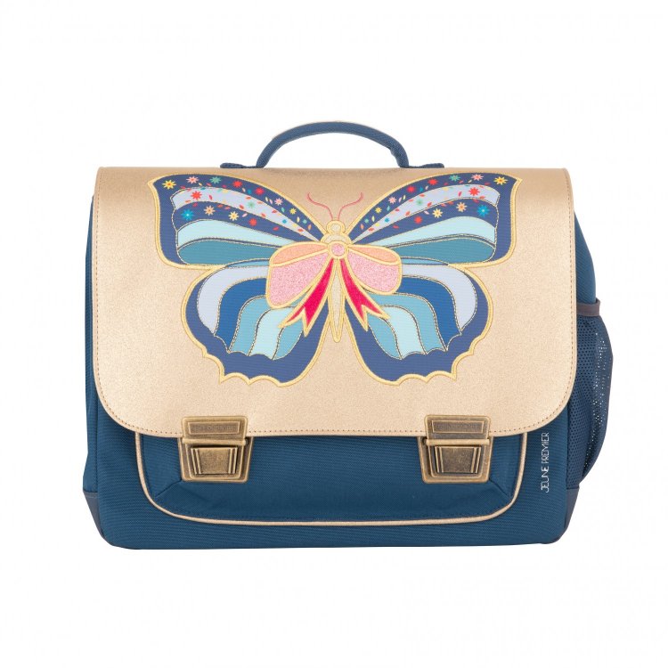 Jeune Premier Портфель Classic Midi Butterfly (голубой с бабочкой)