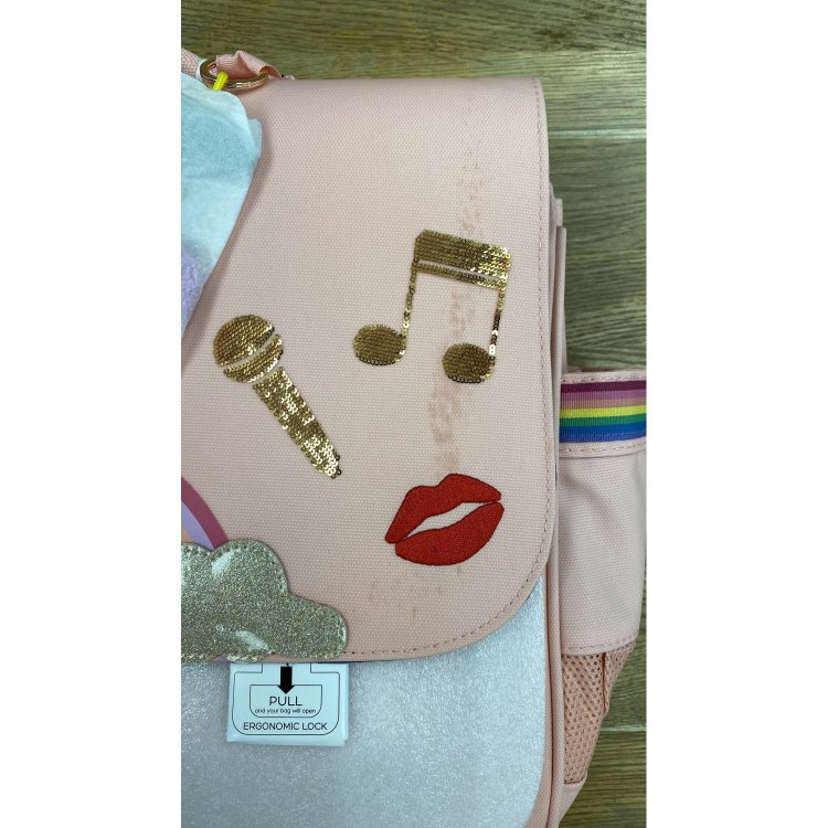 Фото 8 Уценка, разводы. Портфель It Bag Midi Lady Gadget Pink (розовый с принтом) 112387 Jeune Premier ITD21159 U