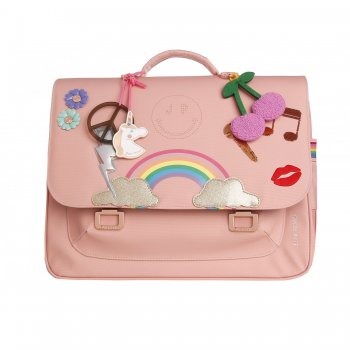 Jeune Premier Портфель It Bag Midi Lady Gadget Pink (розовый с принтом)