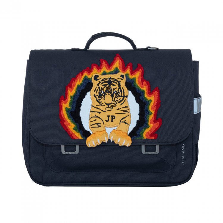 Jeune Premier Портфель It Bag Midi Tiger Flame (огненный тигр на синем)