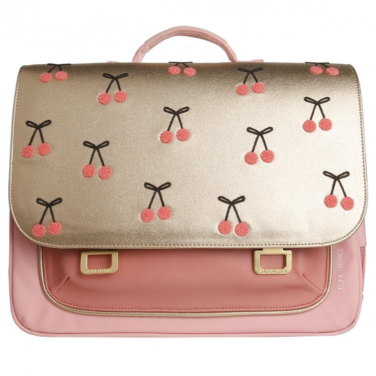 Jeune Premier Портфель It Bag Midi Cherry Pompon (розовый)