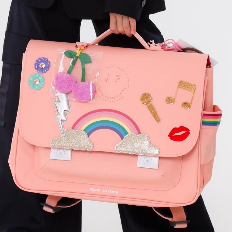 Jeune Premier Портфель It Bag Midi Lady Gadget Pink (розовый с принтом)
