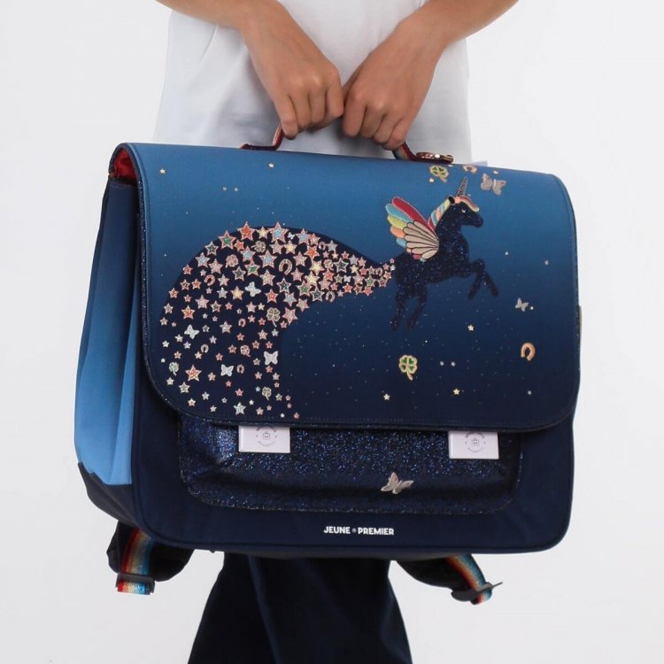 Jeune Premier Портфель It Bag Midi Unicorn Universe (синий)