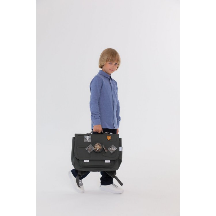 Фото 8 Портфель Jeune Premier It Bag Midi Big Five (синий со львом) 119230 Jeune Premier ITD24221