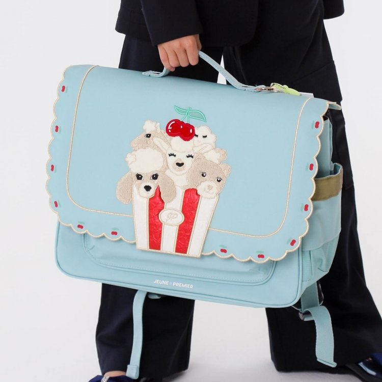 Jeune Premier Портфель It Bag Midi Popcorn (голубой)