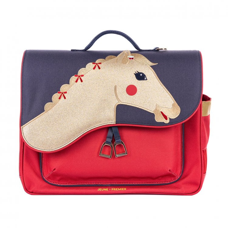 Jeune Premier Портфель It Bag Midi Saddle Bag (красный)