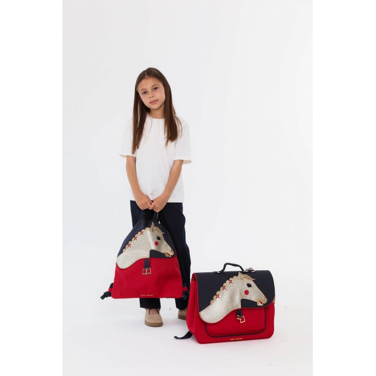 Фото 2 Портфель Jeune Premier It Bag Midi Saddle Bag (красный) 131361 Jeune Premier ITD25242