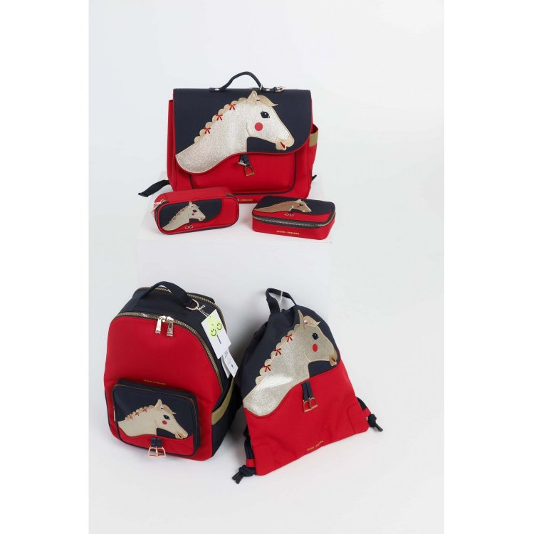 Фото 5 Портфель Jeune Premier It Bag Midi Saddle Bag (красный) 131361 Jeune Premier ITD25242
