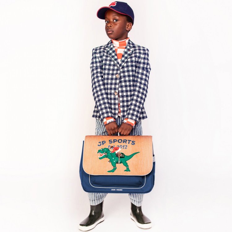 Фото 2 Портфель Jeune Premier It Bag Midi Polo Dino (коричневый с синим) 131354 Jeune Premier ITD25244