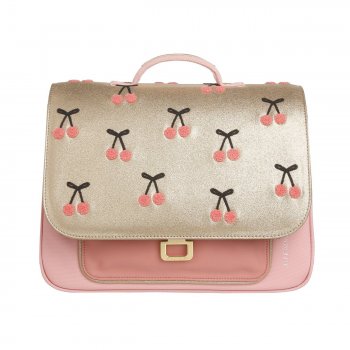 Портфель Jeune Premier для дошкольников It Bag Mini Cherry Pompon (золотой с вишенками) 74204 Jeune Premier ITN21127 