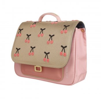 Фото 3 Портфель Jeune Premier для дошкольников It Bag Mini Cherry Pompon (золотой с вишенками) 74204 Jeune Premier ITN21127