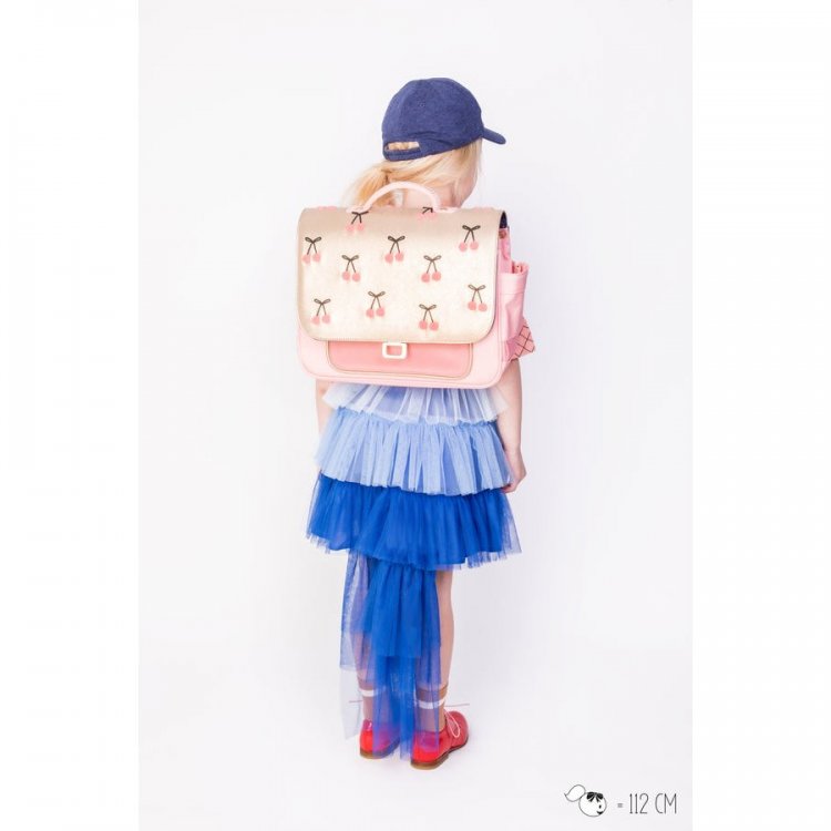 Фото 4 Портфель Jeune Premier для дошкольников It bag Mini Cherry Pompon (золотой с вишенками) 85463 Jeune Premier ITN22127