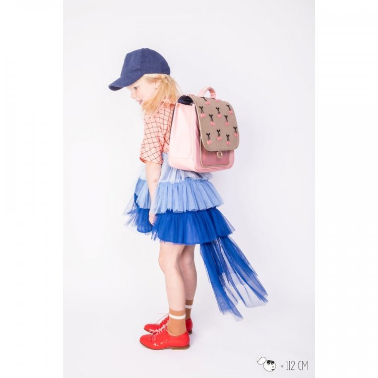 Фото 7 Портфель Jeune Premier для дошкольников It bag Mini Cherry Pompon (золотой с вишенками) 85463 Jeune Premier ITN22127