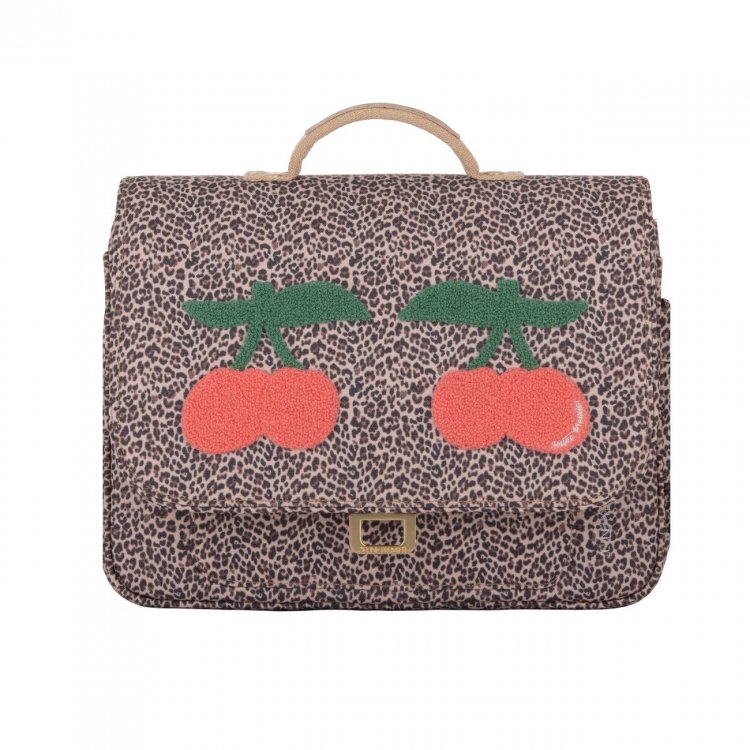 Jeune Premier Портфель для дошкольников It bag Mini Leopard Cherry (леопардовая вишня)