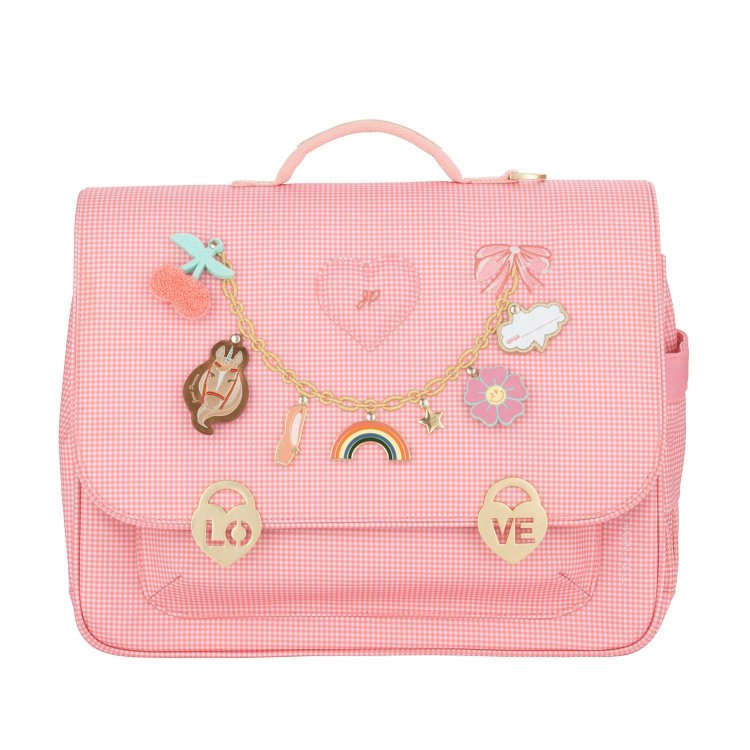 Jeune Premier Портфель It Bag Midi Vichy Love Pink (розовый)