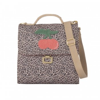 Jeune Premier Сумка-ланчбокс Lunch Bag Leopard Cherry (леопардовая вишня)