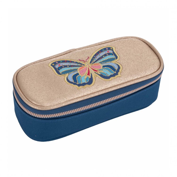 Jeune Premier Пенал Pencil Box Butterfly (голубой с бабочкой)