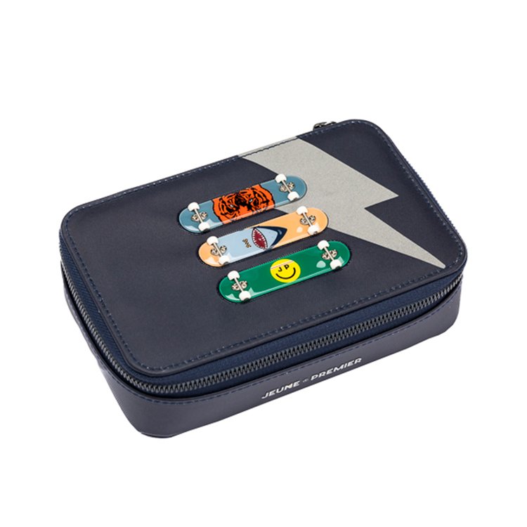 Jeune Premier Пенал Pencil Box Filled Skate (синий)