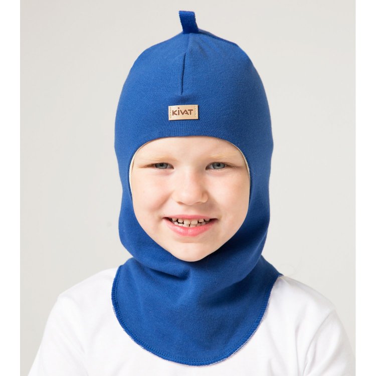 Kivat Шлем хлопковый со вставками (голубой)