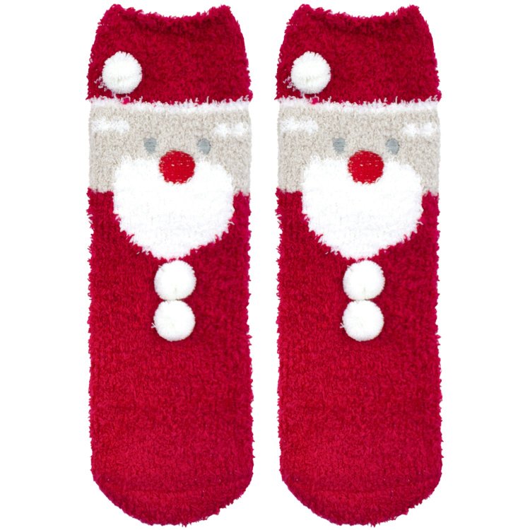 LB Носки Дед мороз (красный с белым)