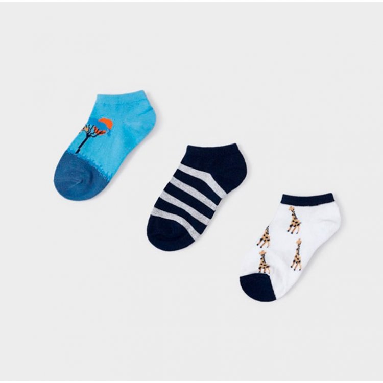 Mayoral Комплект: носки 3 пары (голубой, синий)