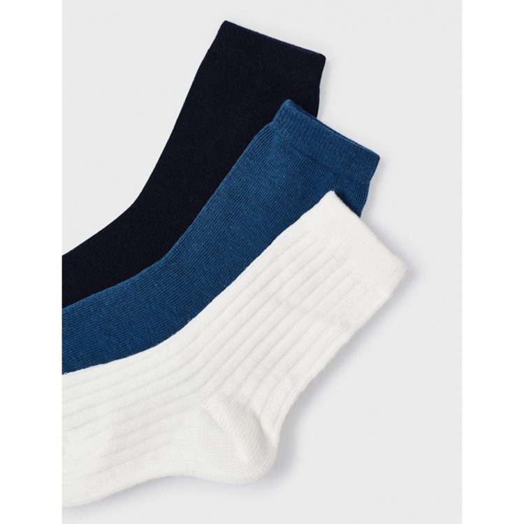Фото 2 Комплект: носки 3 пары (синий, белый) 106216 Mayoral 10575 94