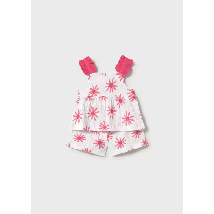 Комплект: футболка и шорты (розовый)