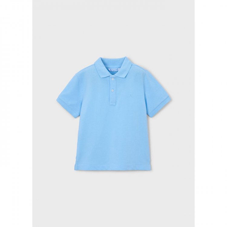 Футболка-поло (голубой)