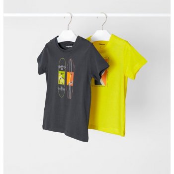 Mayoral Комплект из 2 футболок (желтый, черный)