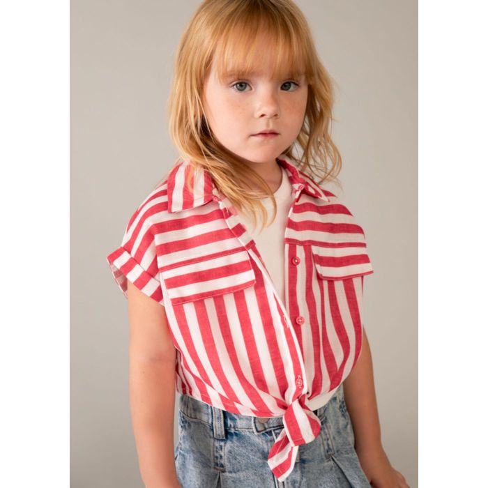 Комплект: топ+блузка (красный)