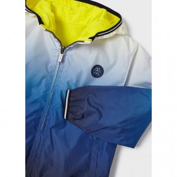 Фото 4 Куртка-ветровка двусторонняя (бело-синий, желтый) 80240 Mayoral 3417 96