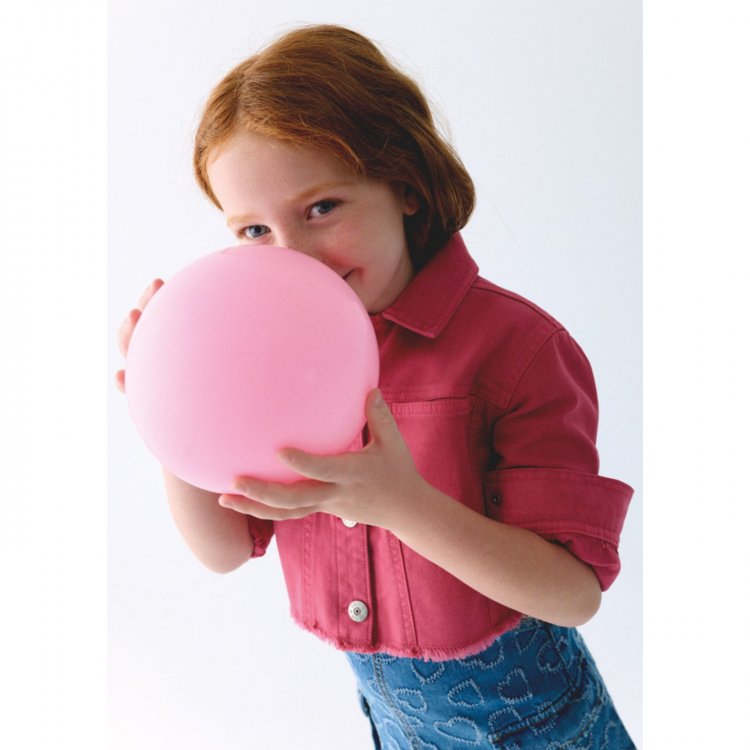 Куртка джинсовая (розовый)