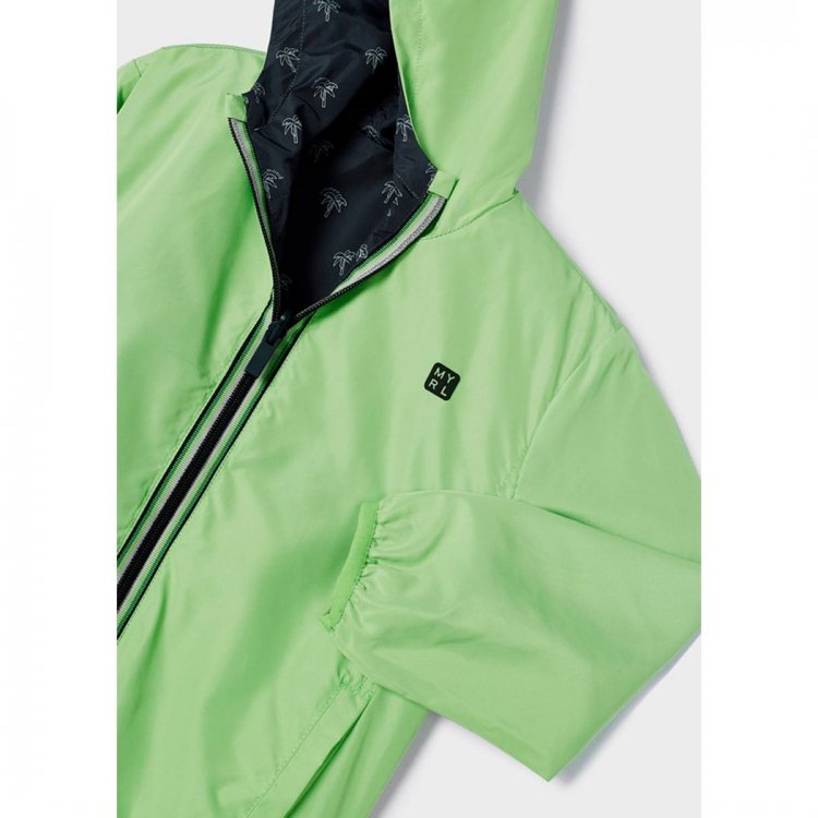 Фото 5 Куртка-ветровка двусторонняя (зеленый/синий с принтом) 98934 Mayoral 3464 46